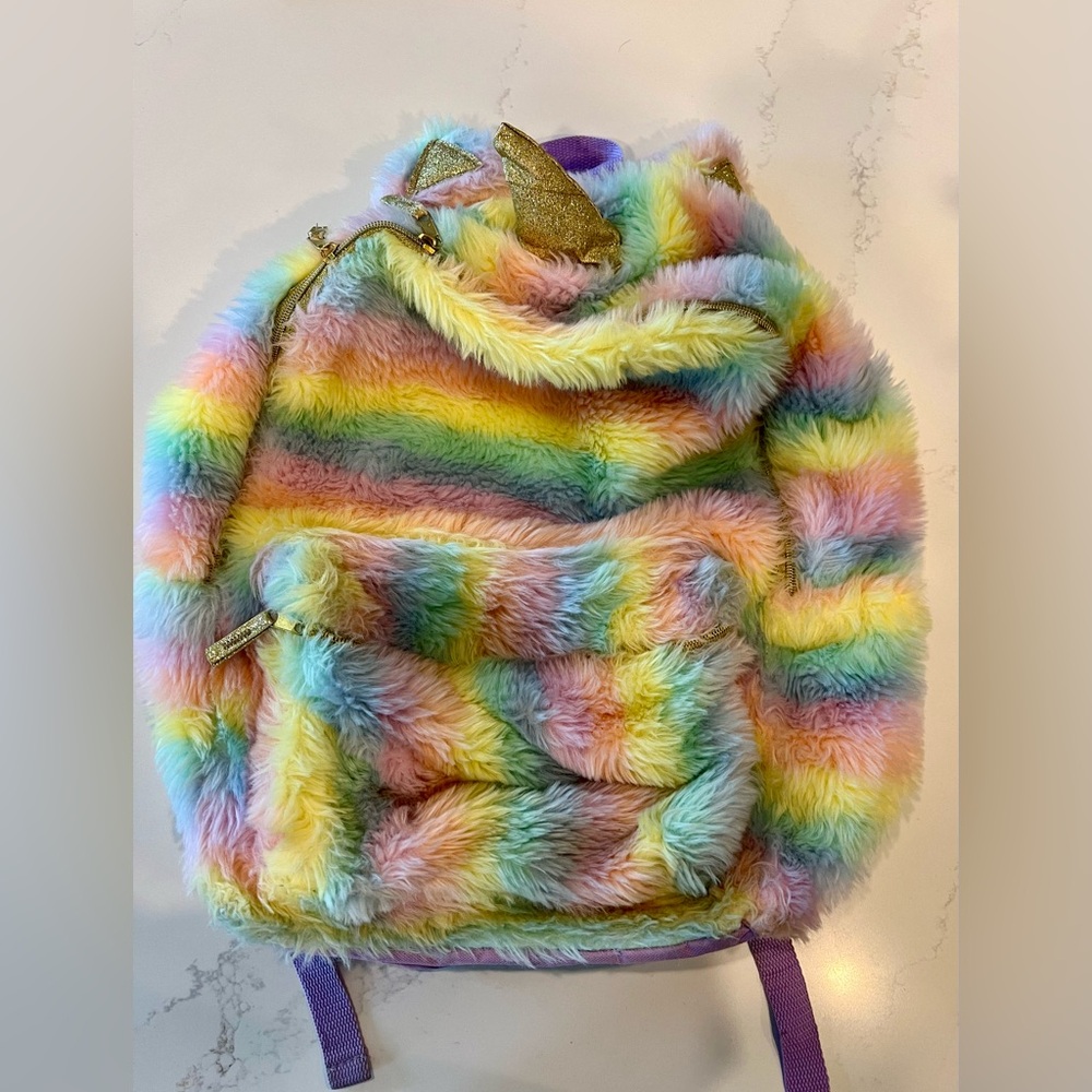 Furry Unicorn Backpack 🦄
